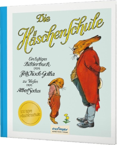 Buchcover und Innenansicht für das Buch: Die Häschenschule 1: Ein lustiges Bilderbuch