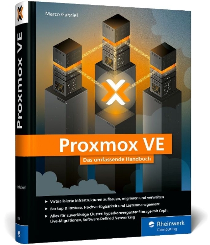 Buchcover und Innenansicht für das Buch: Proxmox VE