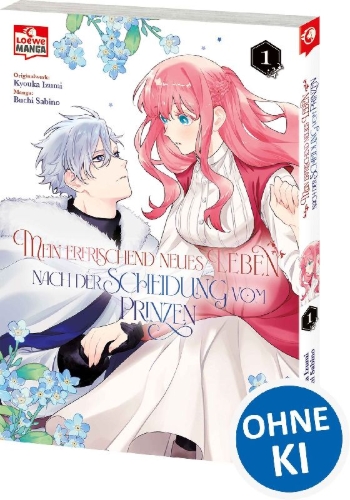 Buchcover und Innenansicht für das Buch: MOU KYOUMI GA NAI TO RIKONSARETA REIJOU NO IGAI TO TANOSHII SHINSEIKATSU