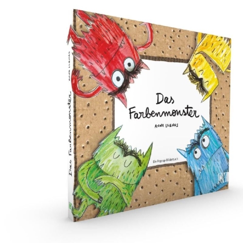 Buchcover und Innenansicht für das Buch: Das Farbenmonster