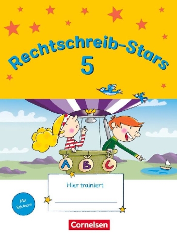 Buchcover und Innenansicht für das Buch: Rechtschreib-Stars 5. Schuljahr - Übungsheft mit Lösungen
