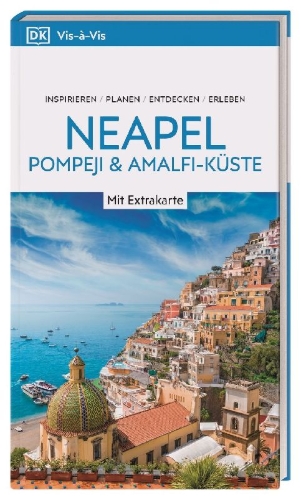 Buchcover und Innenansicht für das Buch: Vis-à-Vis Reiseführer Neapel, Pompeji & Amalfi-Küste
