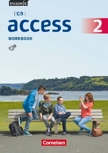 Buchcover und Innenansicht für das Buch: English G Access - G9 - Band 2: 6. Schuljahr - Workbook mit Audios online