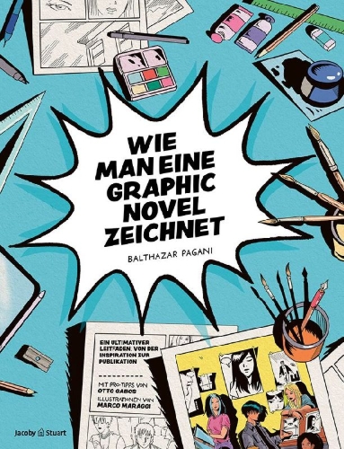 Buchcover und Innenansicht für das Buch: Wie man eine Graphic Novel zeichnet