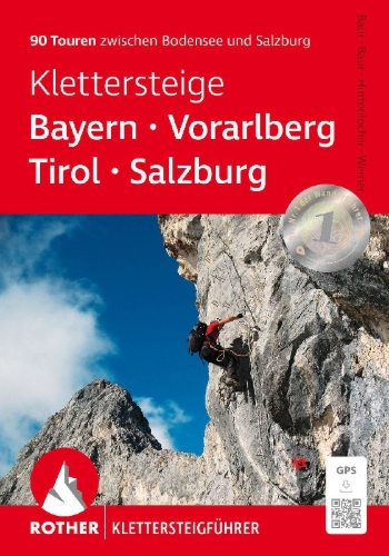 Buchcover und Innenansicht für das Buch: Klettersteige Bayern - Vorarlberg - Tirol - Salzburg