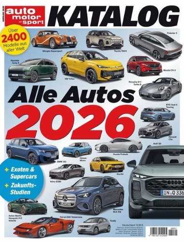 Buchcover und Innenansicht für das Buch: Auto-Katalog 2026