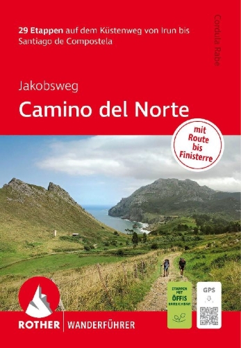 Buchcover und Innenansicht für das Buch: Jakobsweg - Camino del Norte, Rother Wanderführer