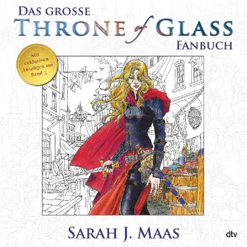 Buchcover und Innenansicht für das Buch: The Throne of Glass Colouring Book