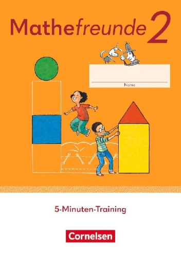 Buchcover und Innenansicht für das Buch: Mathefreunde 2. Schuljahr. 5-Minuten-Training - Arbeitsheft