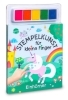 Buchcover und Innenansicht für das Buch: Stempelkunst für kleine Finger. Einhörner