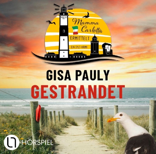 Buchcover und Innenansicht für das Buch: Gestrandet - Mamma Carlottas zweiter Fall