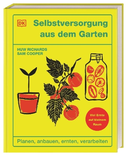 Buchcover und Innenansicht für das Buch: Selbstversorgung aus dem Garten