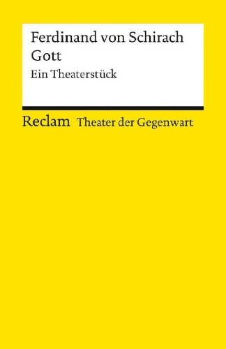 Buchcover und Innenansicht für das Buch: Gott. Ein Theaterstück