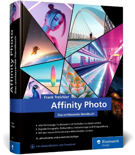 Buchcover und Innenansicht für das Buch: Affinity Photo