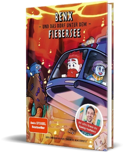 Buchcover und Innenansicht für das Buch: Benx und das Dorf unter dem Fiebersee