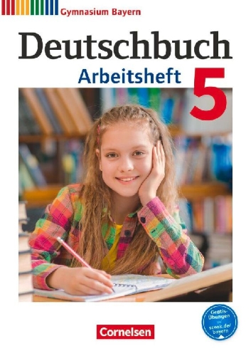 Buchcover und Innenansicht für das Buch: Deutschbuch Gymnasium 5. Jahrgangsstufe. Arbeitsheft mit Lösungen. Bayern