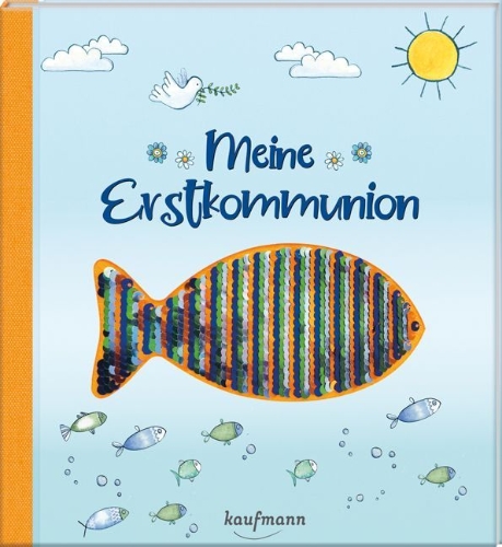 Buchcover und Innenansicht für das Buch: Meine Erstkommunion - Ein Erinnerungsalbum