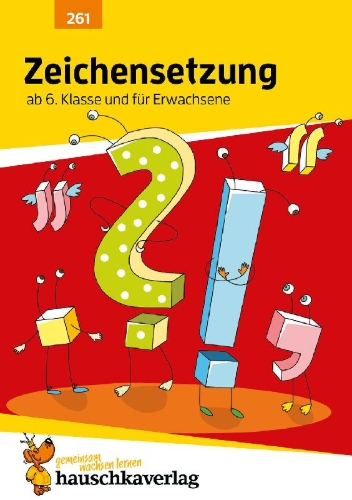 Buchcover und Innenansicht für das Buch: Zeichensetzung ab 6. Klasse und für Erwachsene