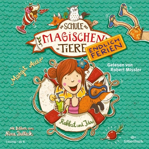 Buchcover und Innenansicht für das Buch: Die Schule der magischen Tiere - Endlich Ferien 1 - Rabbat und Ida