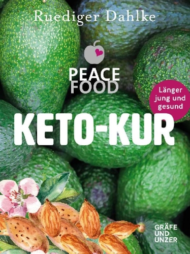 Buchcover und Innenansicht für das Buch: Die Peace Food Keto-Kur