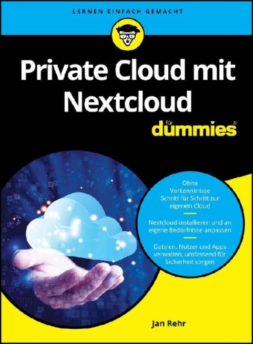 Buchcover und Innenansicht für das Buch: Private Cloud mit Nextcloud für Dummies