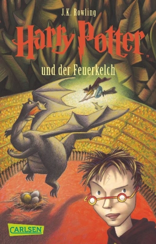 Buchcover und Innenansicht für das Buch: Harry Potter and the Goblet of Fire