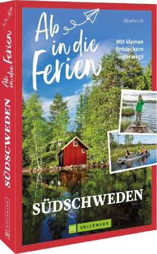 Buchcover und Innenansicht für das Buch: Ab in die Ferien Südschweden