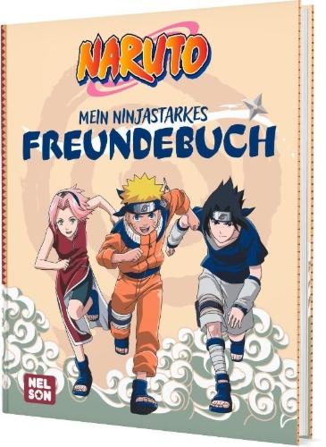 Buchcover und Innenansicht für das Buch: Naruto: Mein ninjastarkes Freundebuch