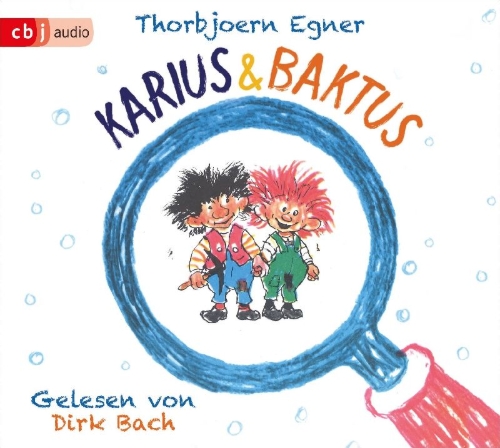 Buchcover und Innenansicht für das Buch: Karius og Baktus