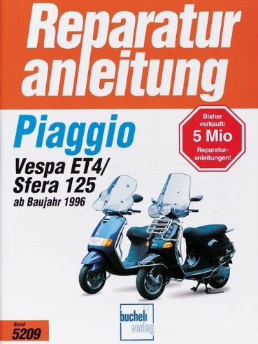 Buchcover und Innenansicht für das Buch: Piaggio Sfera 125/Vespa ET 4 ab Baujahr 1996