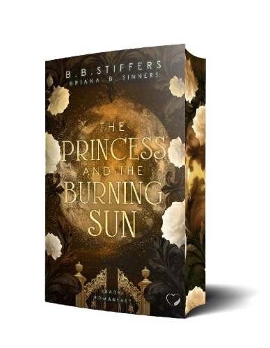 Buchcover und Innenansicht für das Buch: The Princess and the Burning Sun: Dark Romantasy