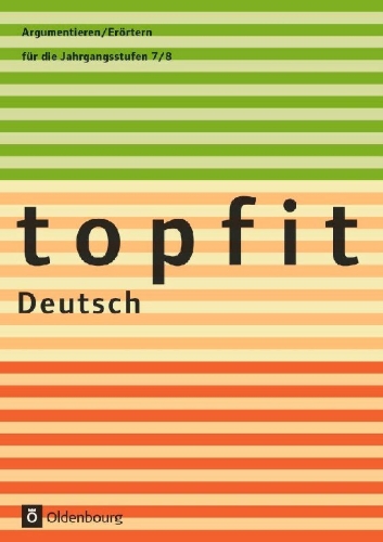 Buchcover und Innenansicht für das Buch: topfit Deutsch Argumentieren/Erörtern