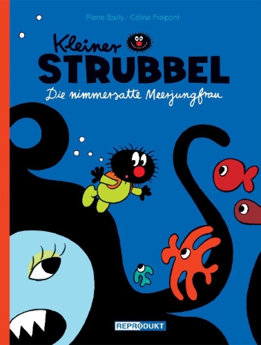 Buchcover und Innenansicht für das Buch: Kleiner Strubbel - Die nimmersatte Meerjungfrau