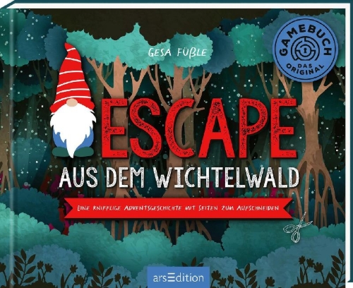 Buchcover und Innenansicht für das Buch: Escape aus dem Wichtelwald