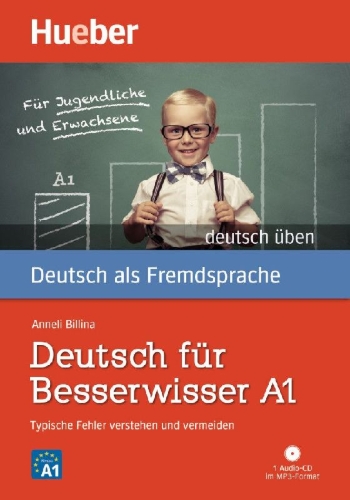 Buchcover und Innenansicht für das Buch: Deutsch üben Deutsch für Besserwisser A1