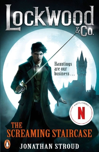Buchcover und Innenansicht für das Buch: Lockwood & Co 01: The Screaming Staircase
