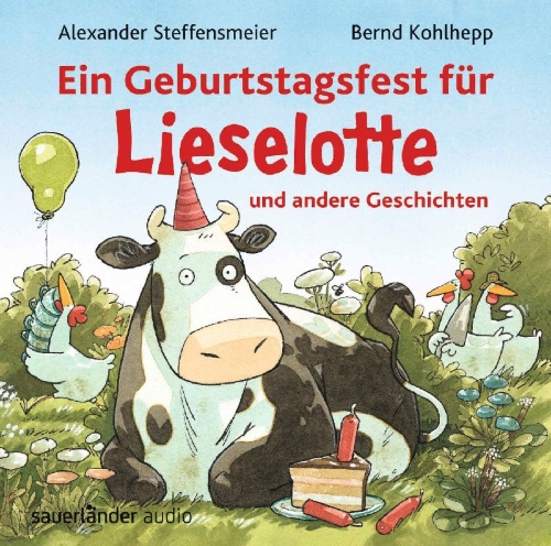 Buchcover und Innenansicht für das Buch: Ein Geburtstagsfest für Lieselotte und andere Geschichten