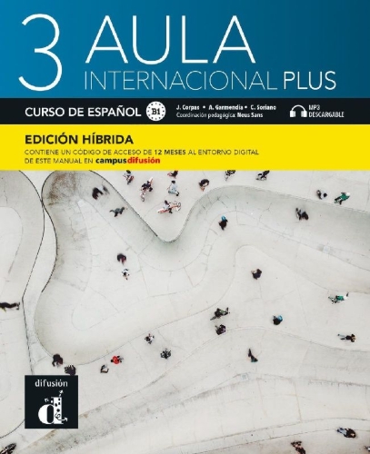 Buchcover und Innenansicht für das Buch: Aula internacional Plus 3 B1 - Edición híbrida