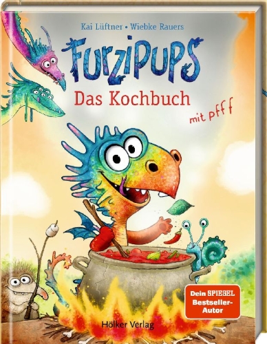 Buchcover und Innenansicht für das Buch: Furzipups - Das Kochbuch mit pfff