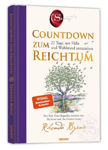 Buchcover und Innenansicht für das Buch: Countdown zum Reichtum