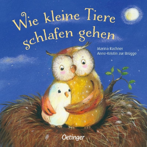 Buchcover und Innenansicht für das Buch: Wie kleine Tiere schlafen gehen