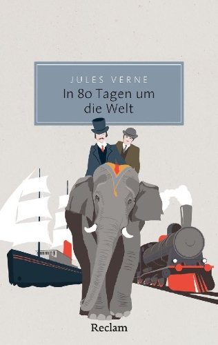 Buchcover und Innenansicht für das Buch: In 80 Tagen um die Welt