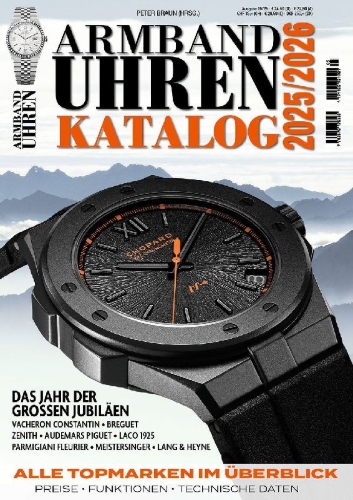 Buchcover und Innenansicht für das Buch: Armbanduhren Katalog 2025/2026