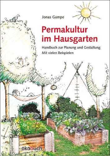 Buchcover und Innenansicht für das Buch: Permakultur im Hausgarten