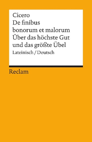 Buchcover und Innenansicht für das Buch: Über das höchste Gut und das größte Übel / De finibus bonorum et malorum