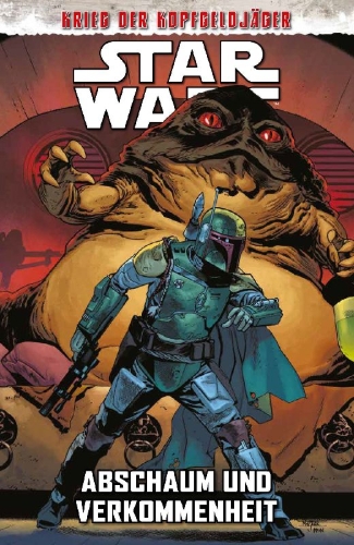 Buchcover und Innenansicht für das Buch: US-Star Wars: Wr of Bounty Hunters - Jabba the Hutt (2021) #1; 4-Lom & Zuckuss (2021) #1, Bonushh (2021) #1, IG-88 (2021) #1