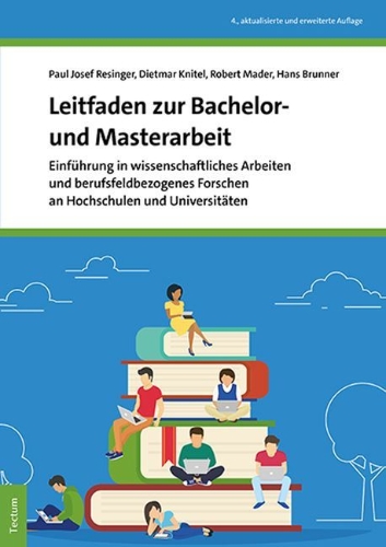 Buchcover und Innenansicht für das Buch: Leitfaden zur Bachelor- und Masterarbeit