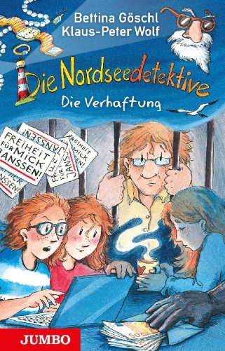Buchcover und Innenansicht für das Buch: Die Nordseedetektive (Band 13) - Die Verhaftung