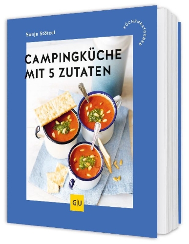 Buchcover und Innenansicht für das Buch: Campingküche mit 5 Zutaten