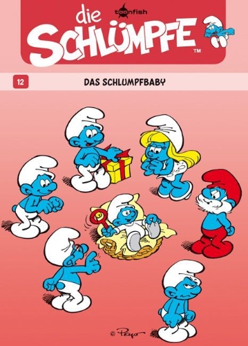 Buchcover und Innenansicht für das Buch: Les Schtroumpfs
